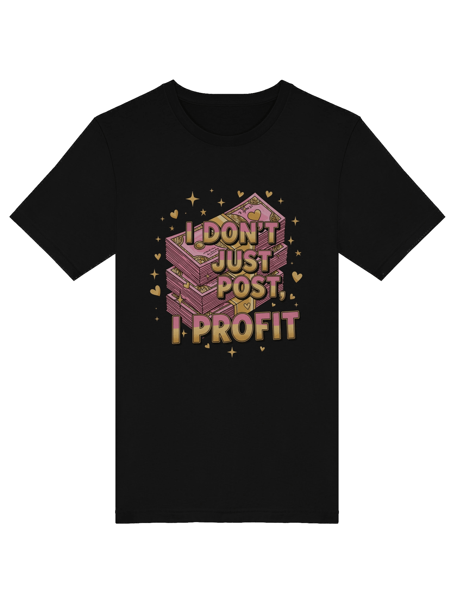 Social Media Boss Tee For Women –"I Don’t Just Post, I Profit” product image (4)