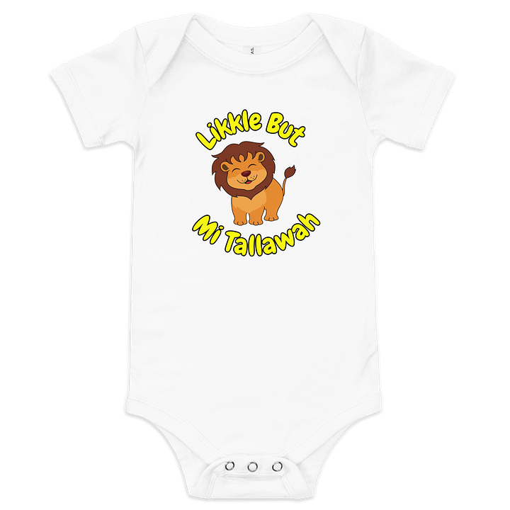 Likkle But Mi Tallawah Baby Onesie – Jamaican Pride for Your Little Warrior product image (6)