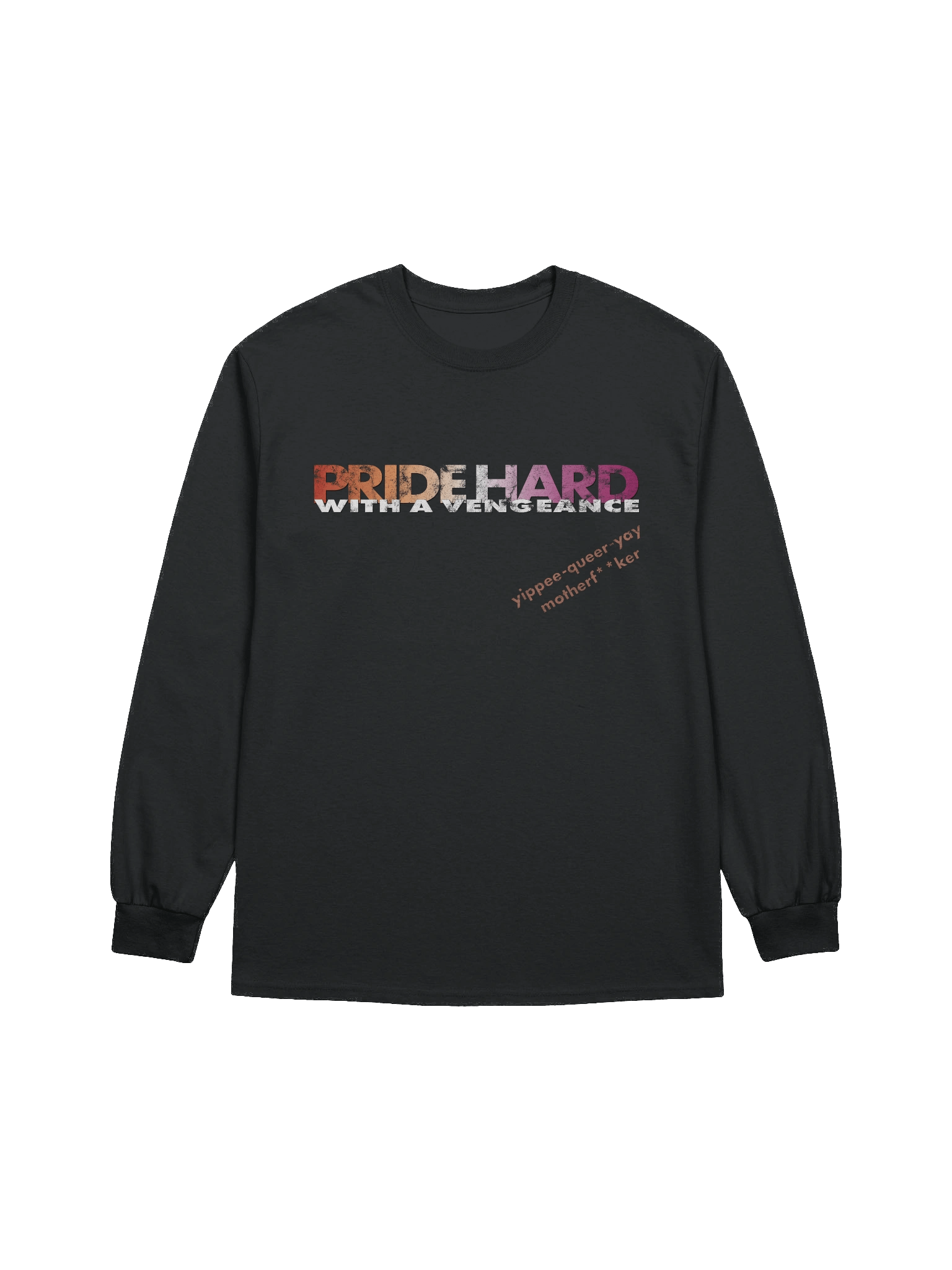 Lesbian "Pride Hard" Long Sleeve Tee product image (1)