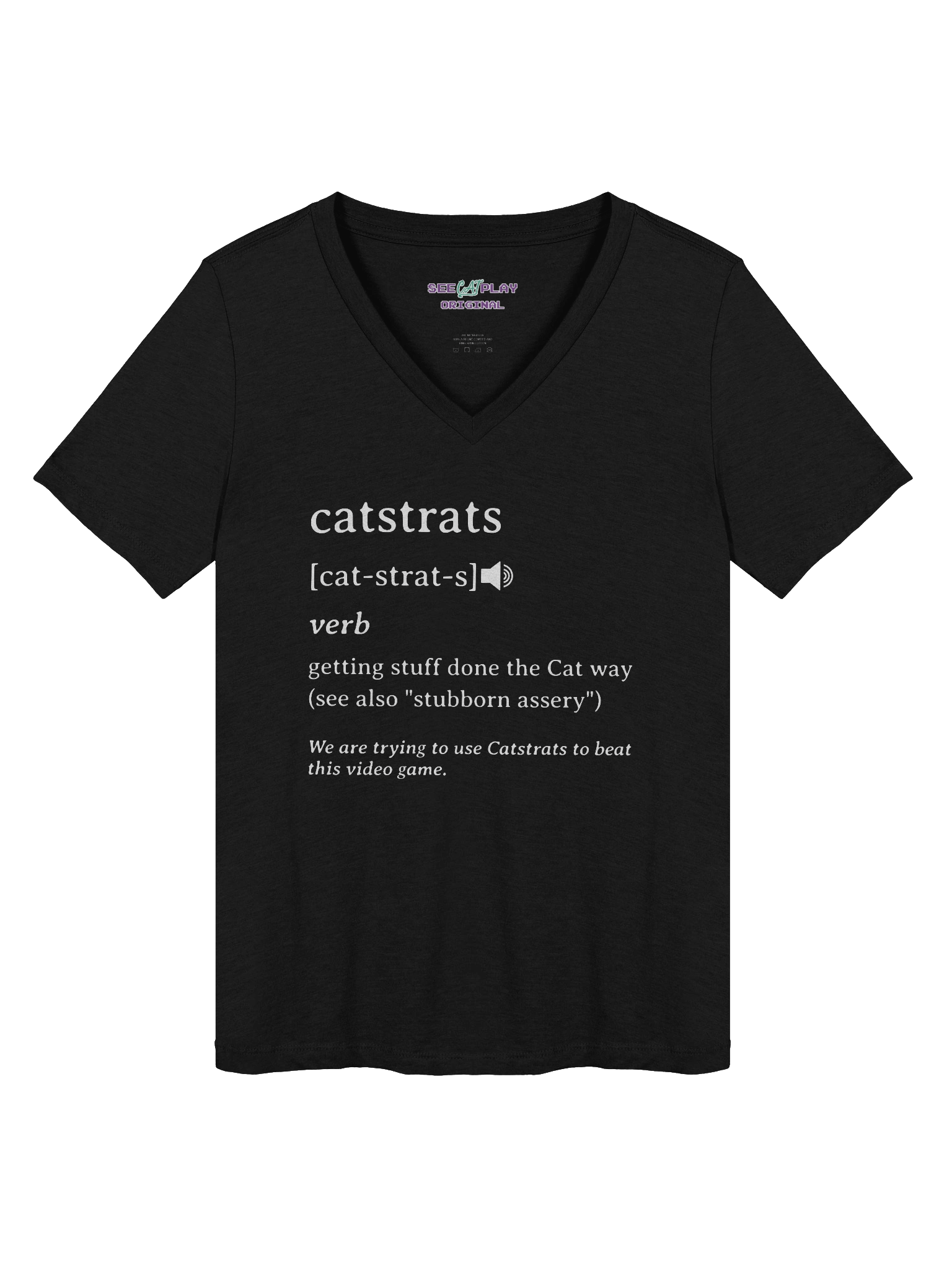 Catstrats Women's V-Neck T-Shirt product image (2)