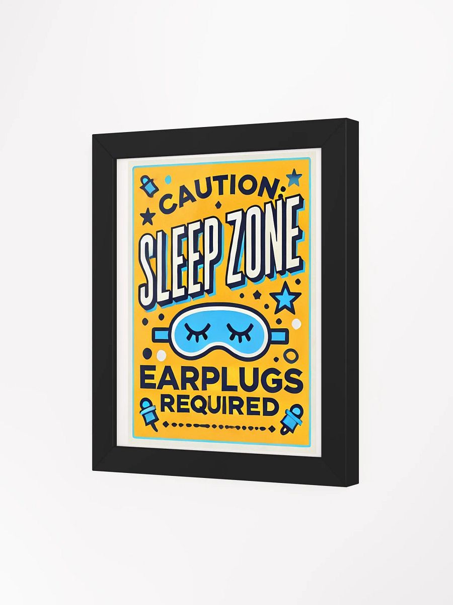 Caution Sleep Zone Poster – A Warning and a Wink product image (6)