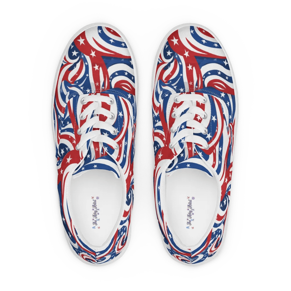 Patriotic Swirls Lace-Up Shoes product image (2)