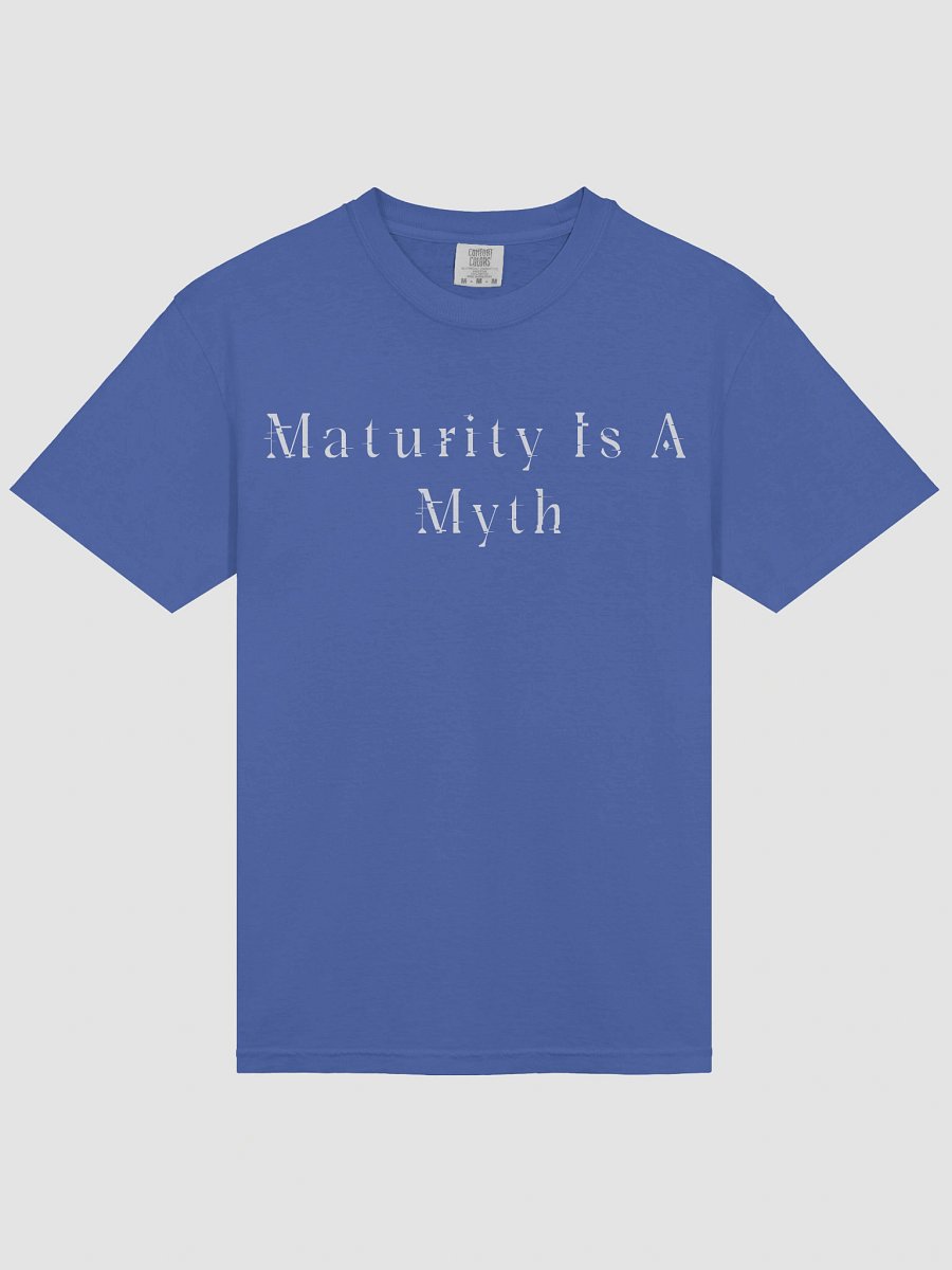 Maturity Is A Myth Mystic Blue Cursed Tee product image (3)