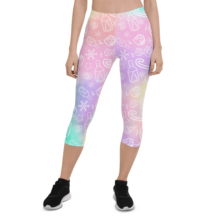 Limited Edition Christmas Tie Die Crop Leggings product image (1)