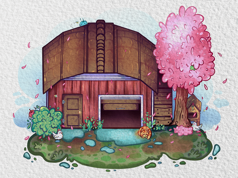 Stardew Valley Farm House (Postcard Print) 🐤 product image (2)