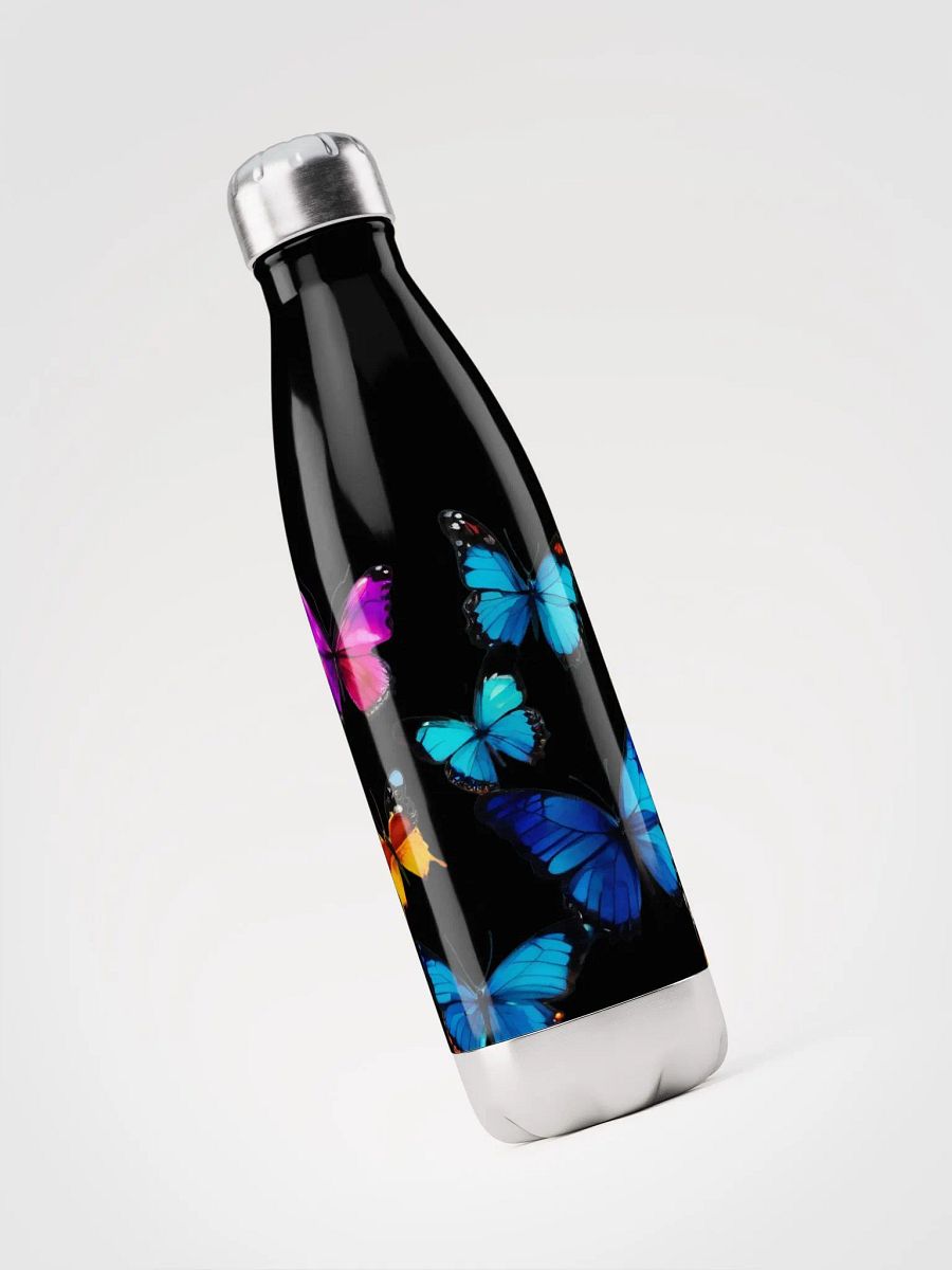 Stainless steel butterfly water bottle product image (3)