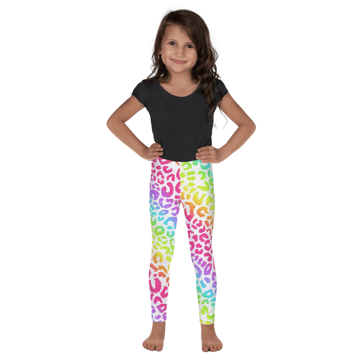 Super Fun Leggings for Girls with stripes, Wild Leopard Collection product image (2)