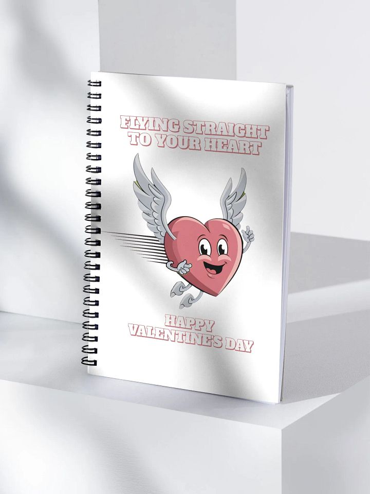Flying Straight To Your Heart - Happy Valentine's Day Spiral Notebook product image (1)