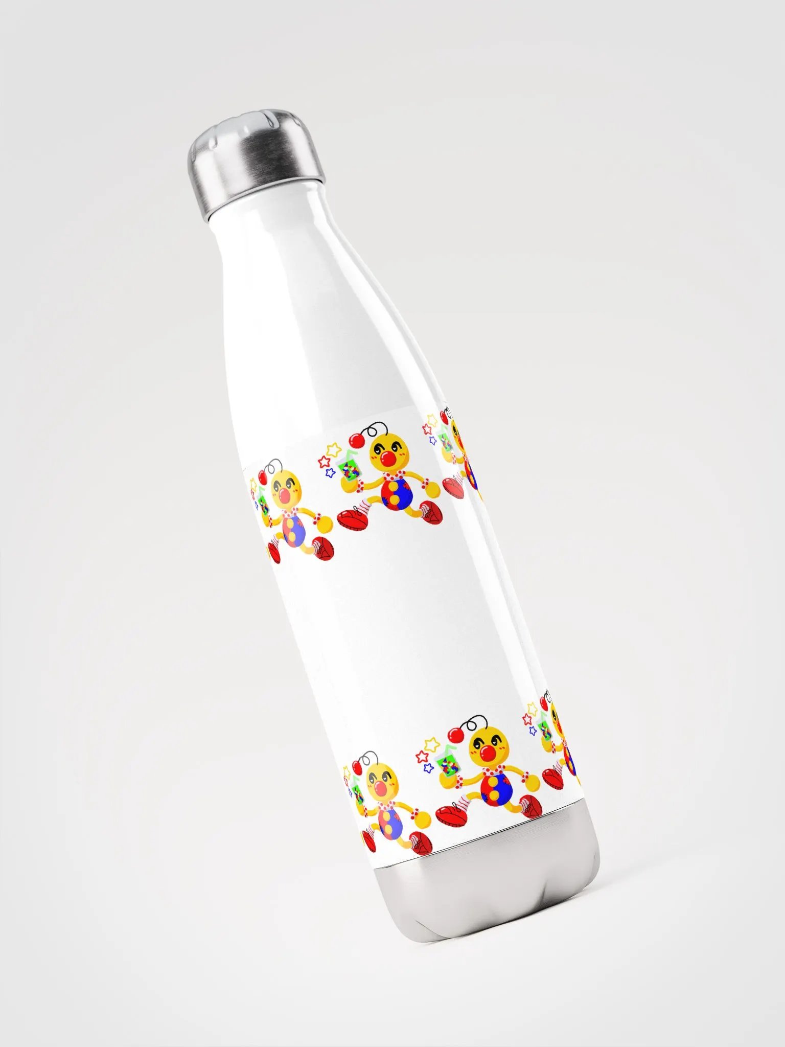 Boyoyoing Repeating Dash Hearts Stainless Steel Bottle product image (1)