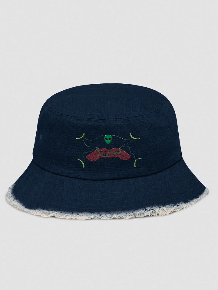 Galactic Gamer Distressed Denim Bucket Hat product image (1)