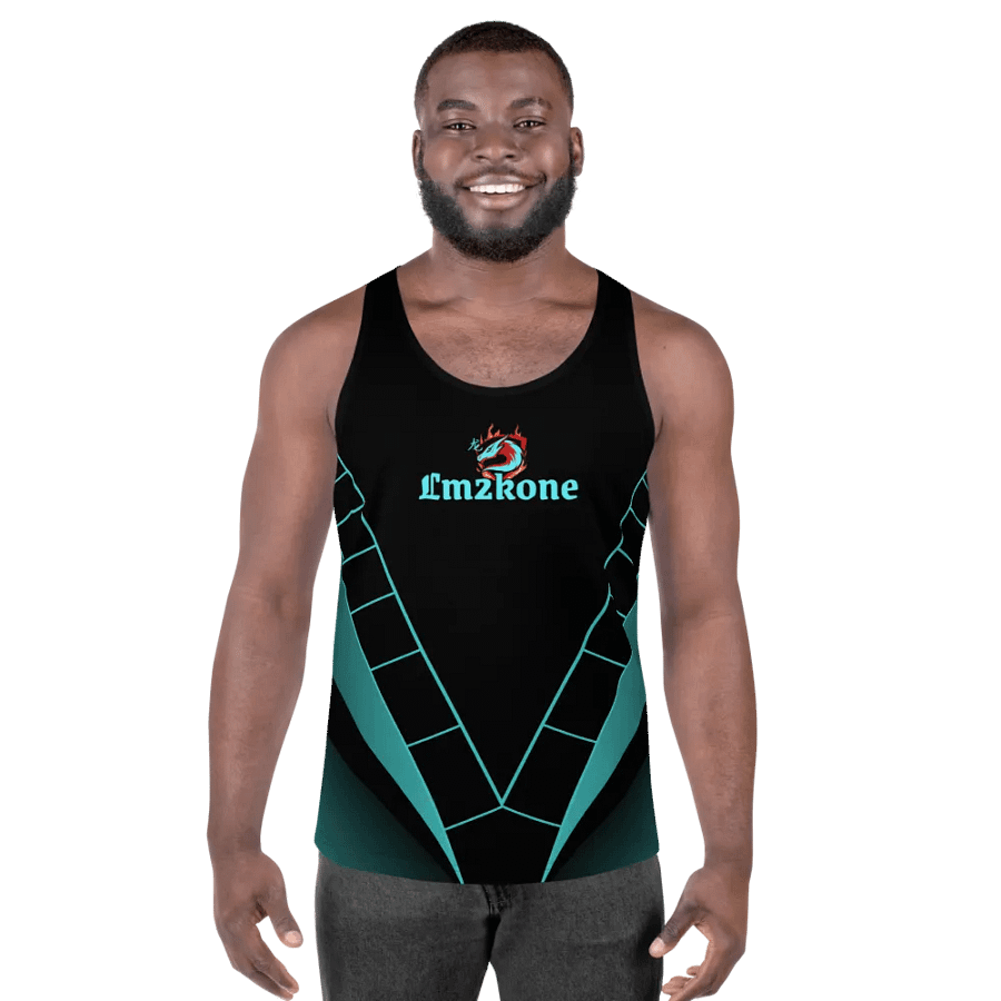 LM2Kone cyan - Customizable Tank Top - 5% elastane product image (12)