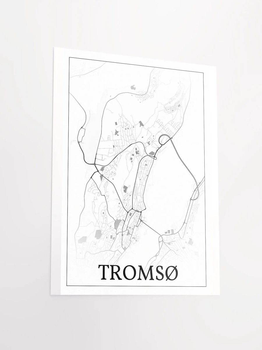 Tromsø, Norway, city map print product image (14)