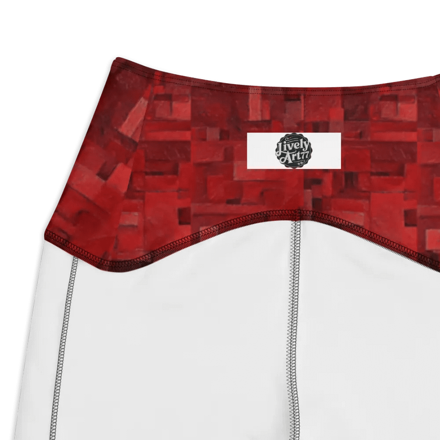 Limited Edition Passion Red Crossover Leggings with Pockets product image (4)