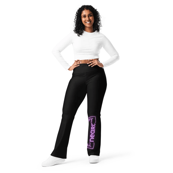 'Neart' meaning strength - Flared Gym Leggings With Recycled Materials product image (1)