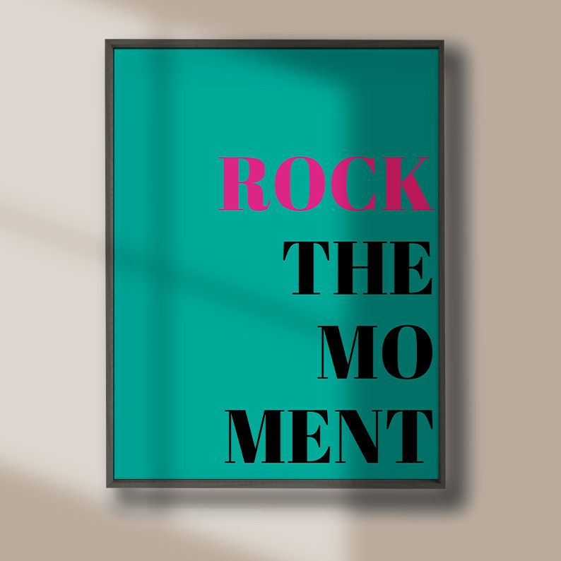 Rock The Moment Retro Gallery Wall Set of 6 DIGITAL Prints product image (10)