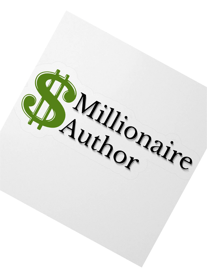 Millionaire Author Sticker, Gifts for Authors, Author Abundance Sticker product image (4)