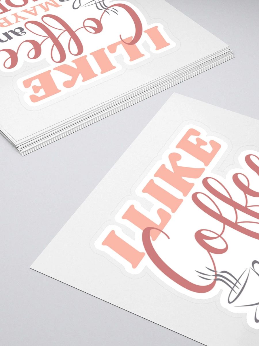 I Like Coffee and Maybe 3 People Sticker product image (5)
