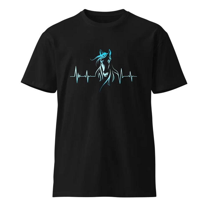 Horse Heartbeat Unisex Premium T-Shirt product image (1)