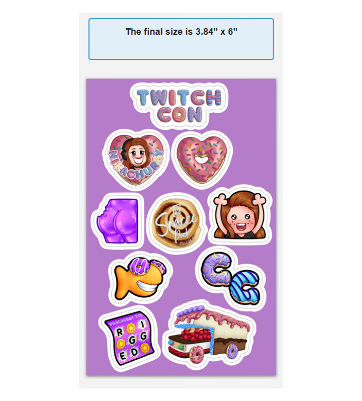 TwitchCon Sticker Sheet product image (1)