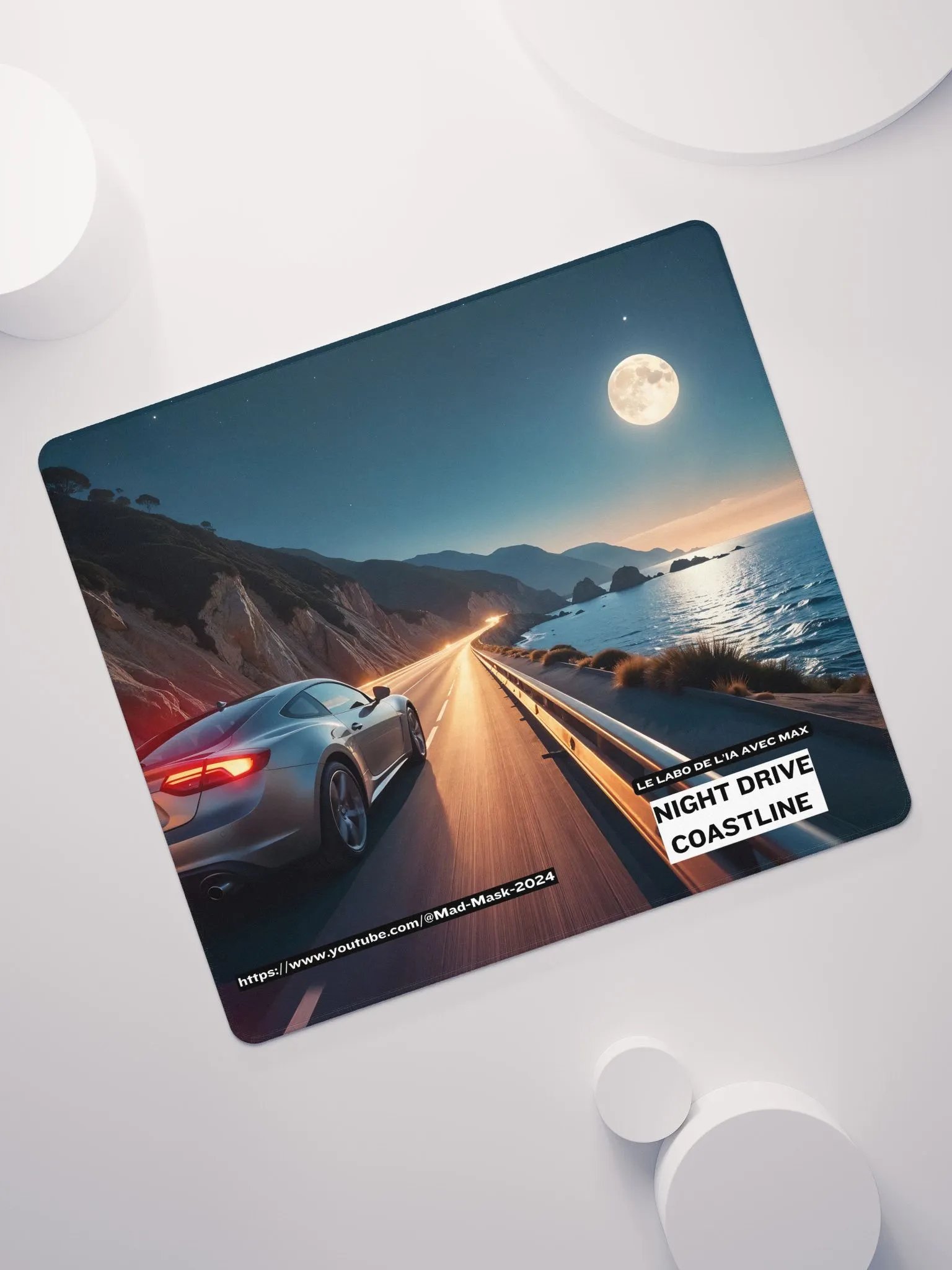 Mouse Pad Gaming Night Drive Coastline product image (7)