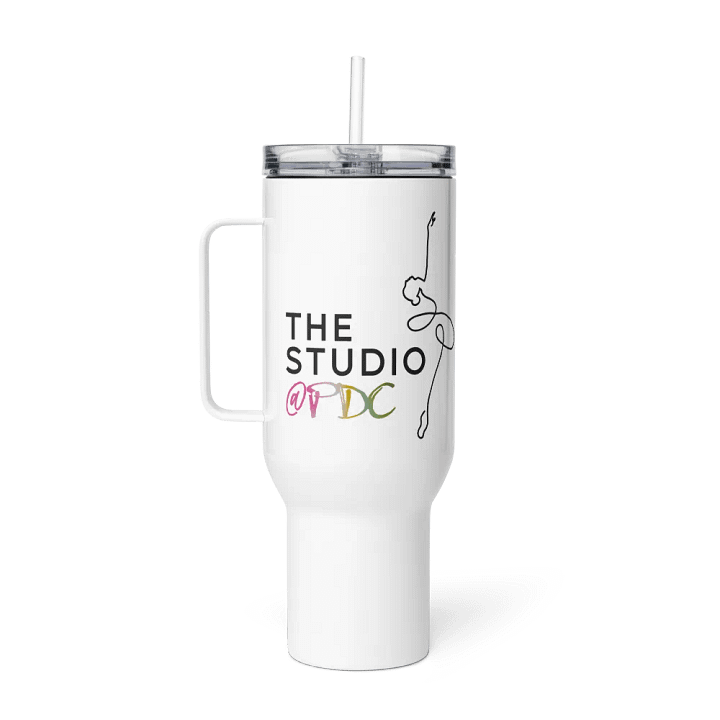 Large 40oz Insulated Tumbler | White with Main Studio Logo product image (1)