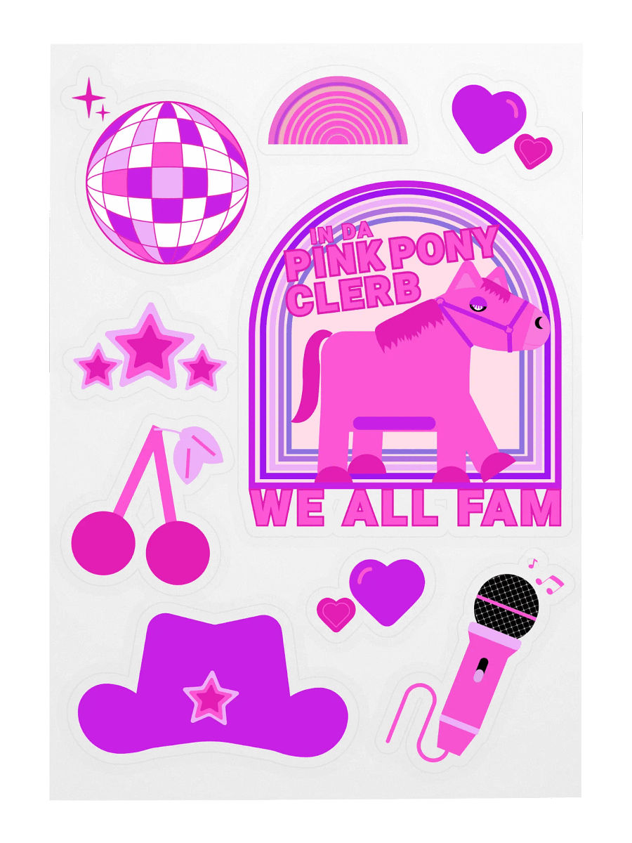 Pink Pony Clerb Sticker Sheet product image (3)