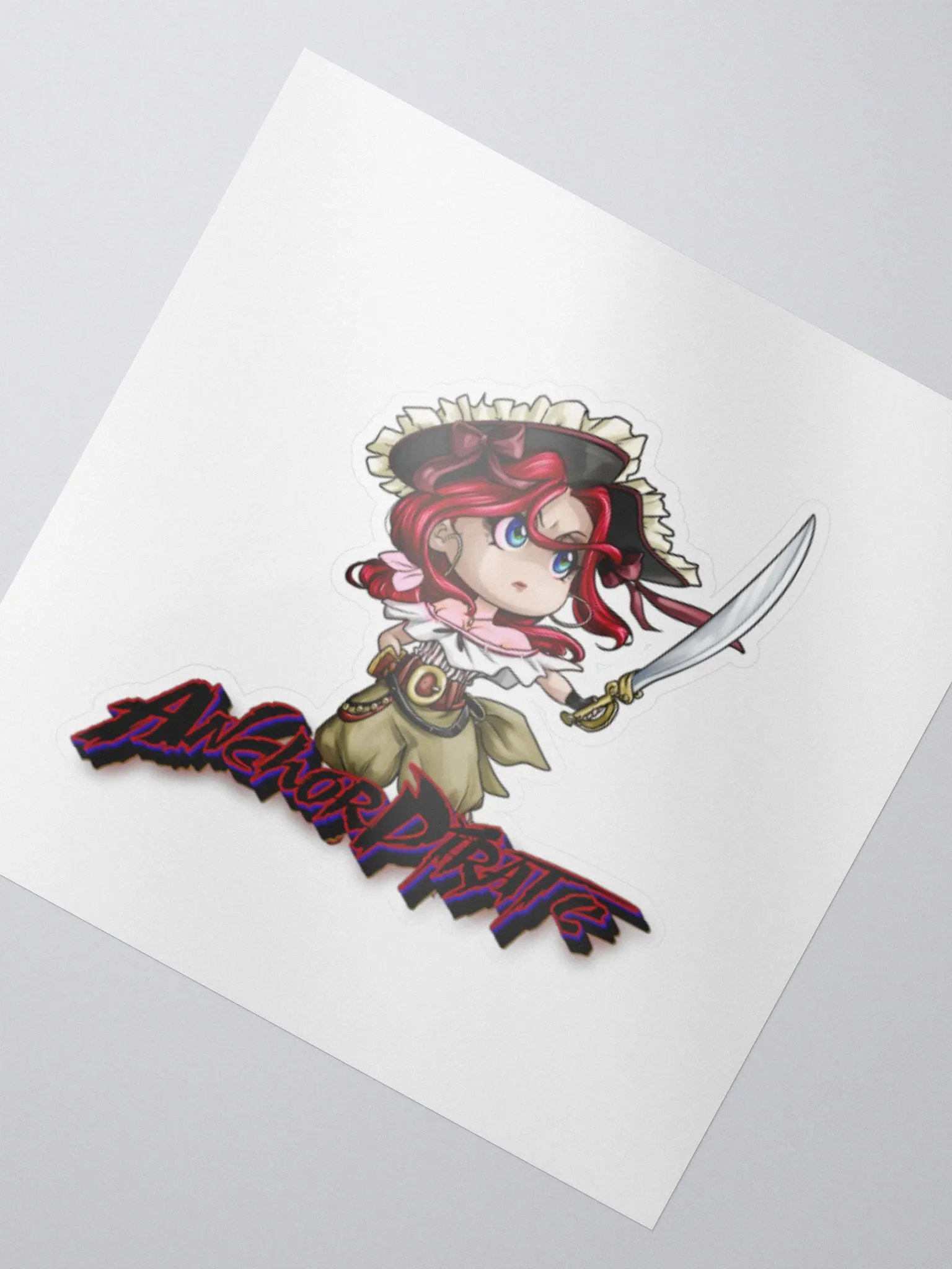 Anchor pirate chibi sticker product image (2)
