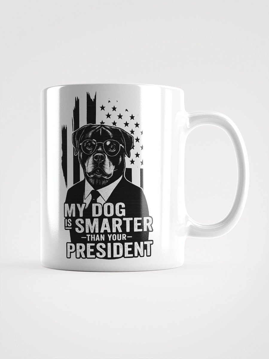 Smart Rottweiler White Glossy Mug product image (1)