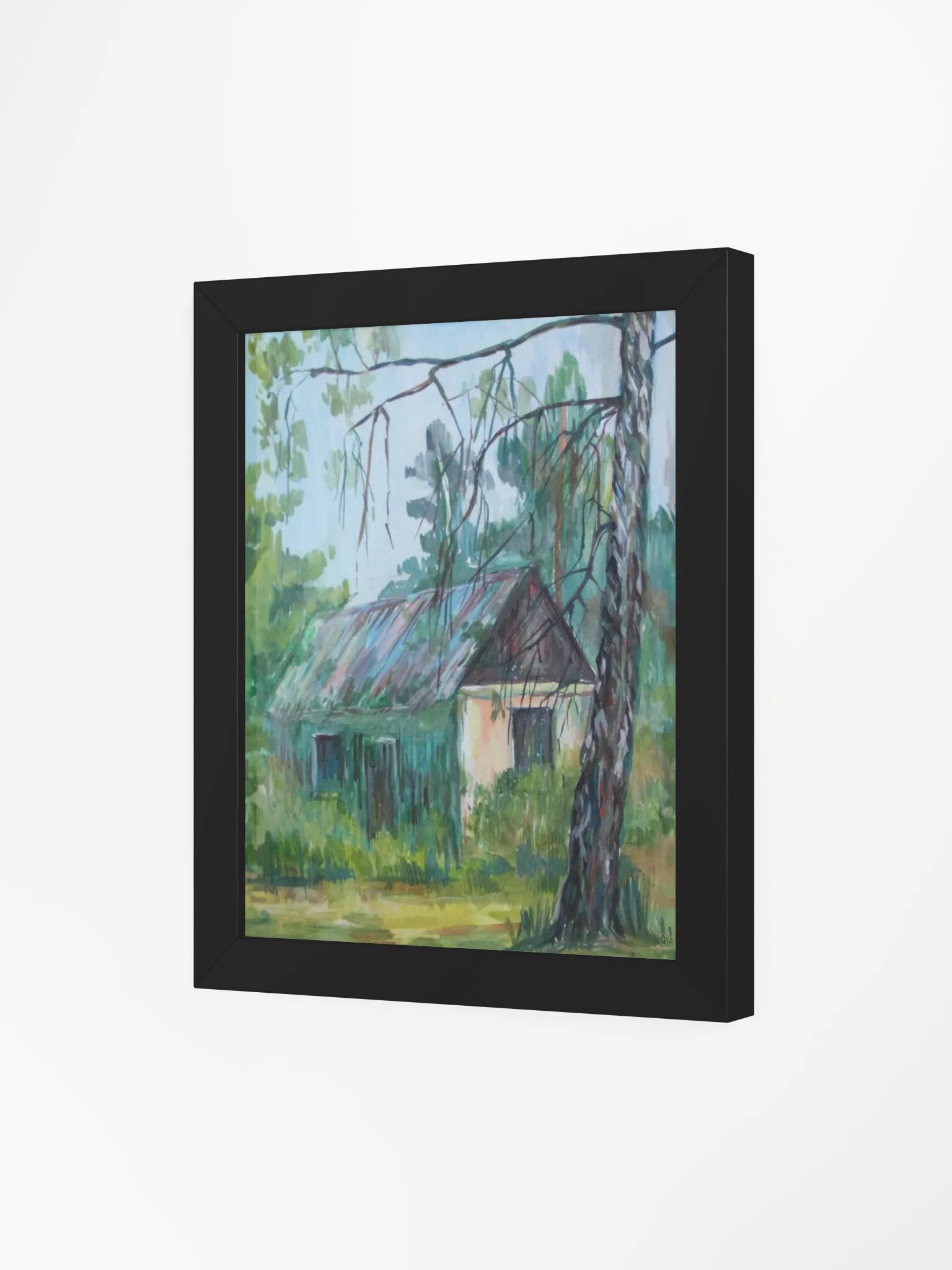 Rustic Serenity Framed Poster - Cute Dacha House product image (7)