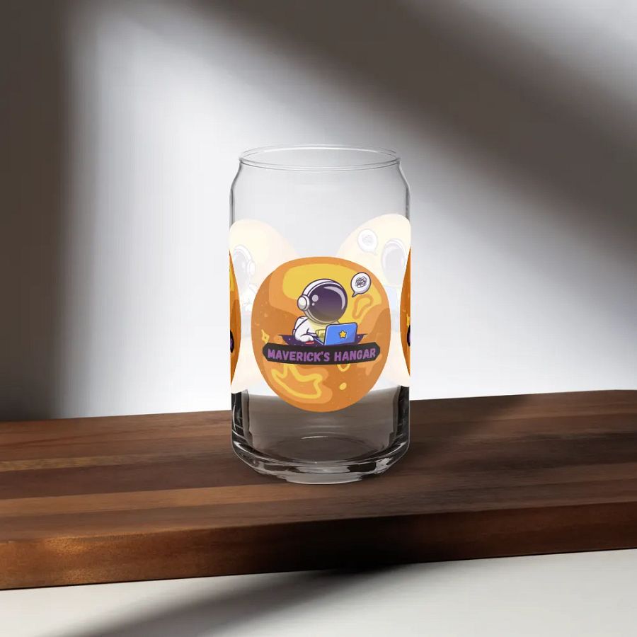 Maverick's Hangar Logo Can Shaped Glass product image (5)