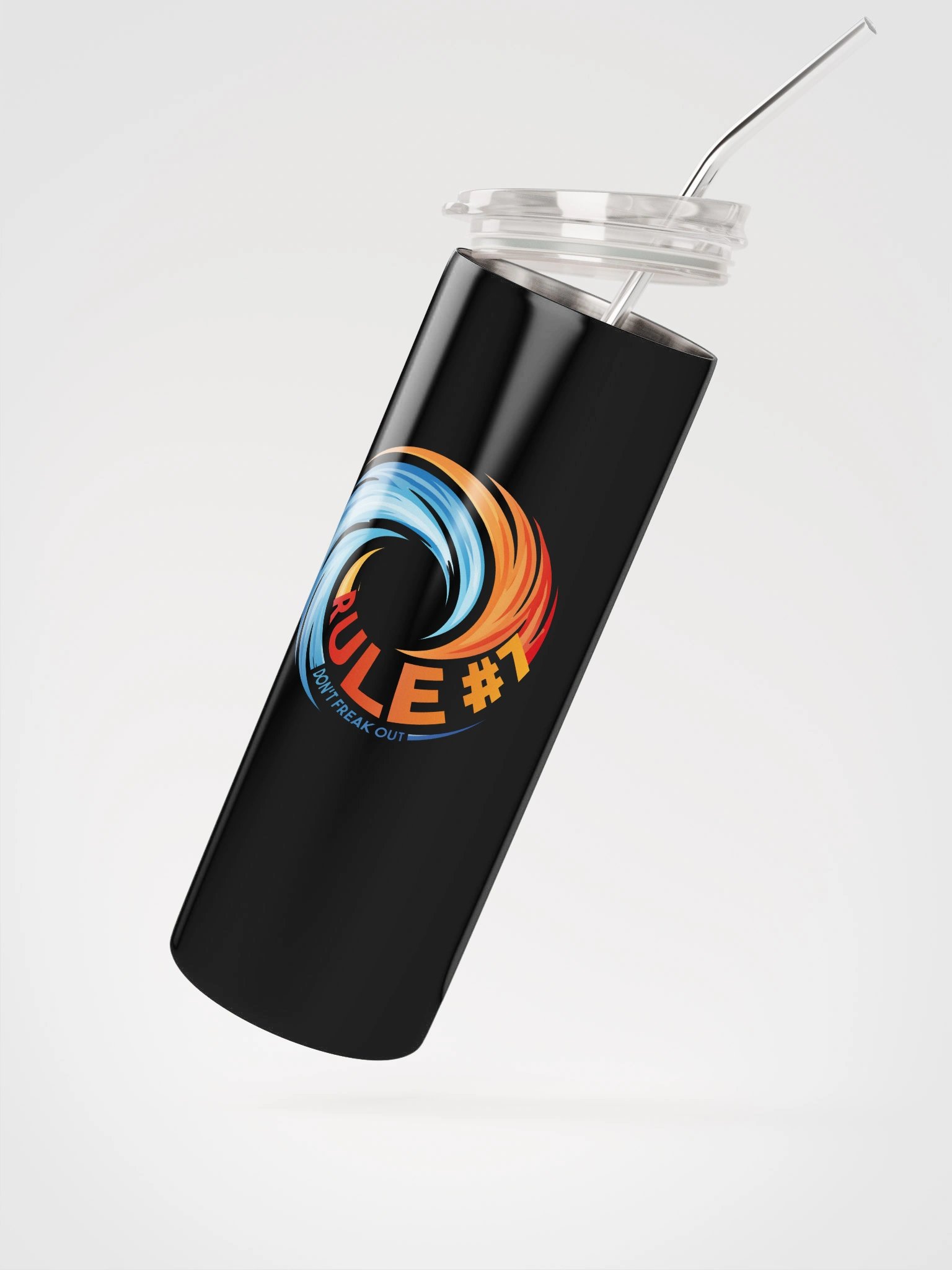 Rule # 7 Stainless Steel Tumbler Blue and Orange product image (3)