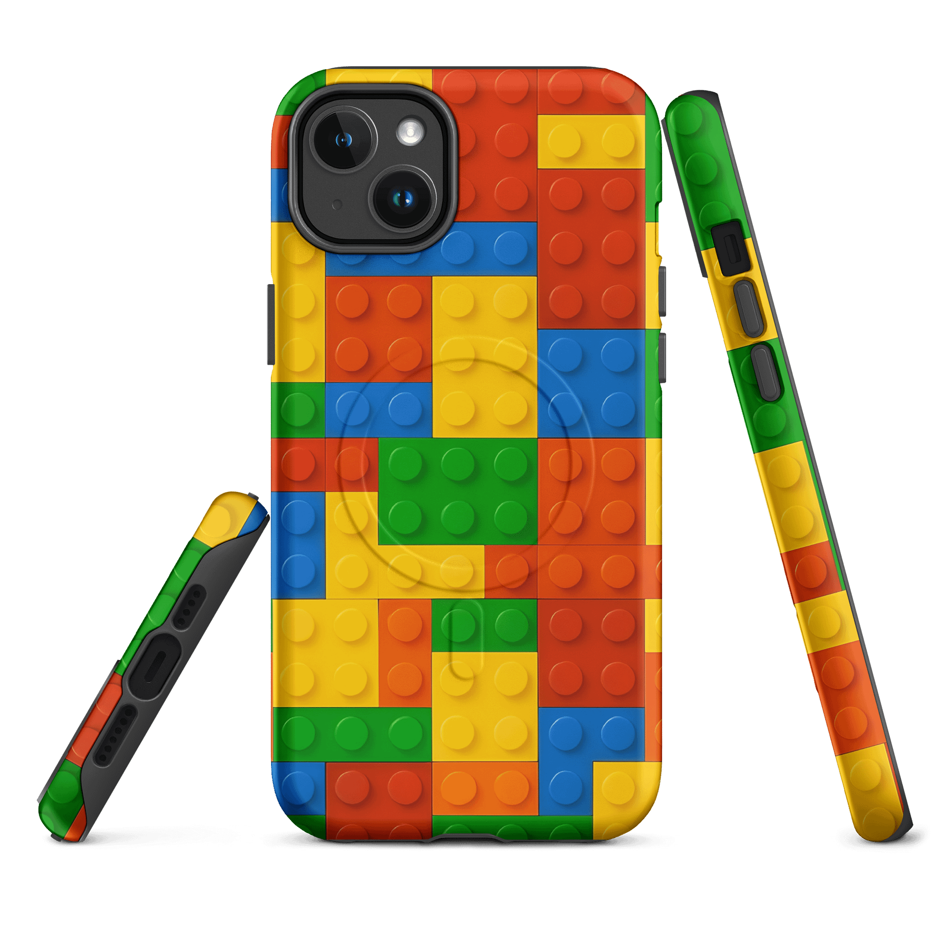 Colorful Brick Wall iPhone® MagSafe® Tough Case product image (2)