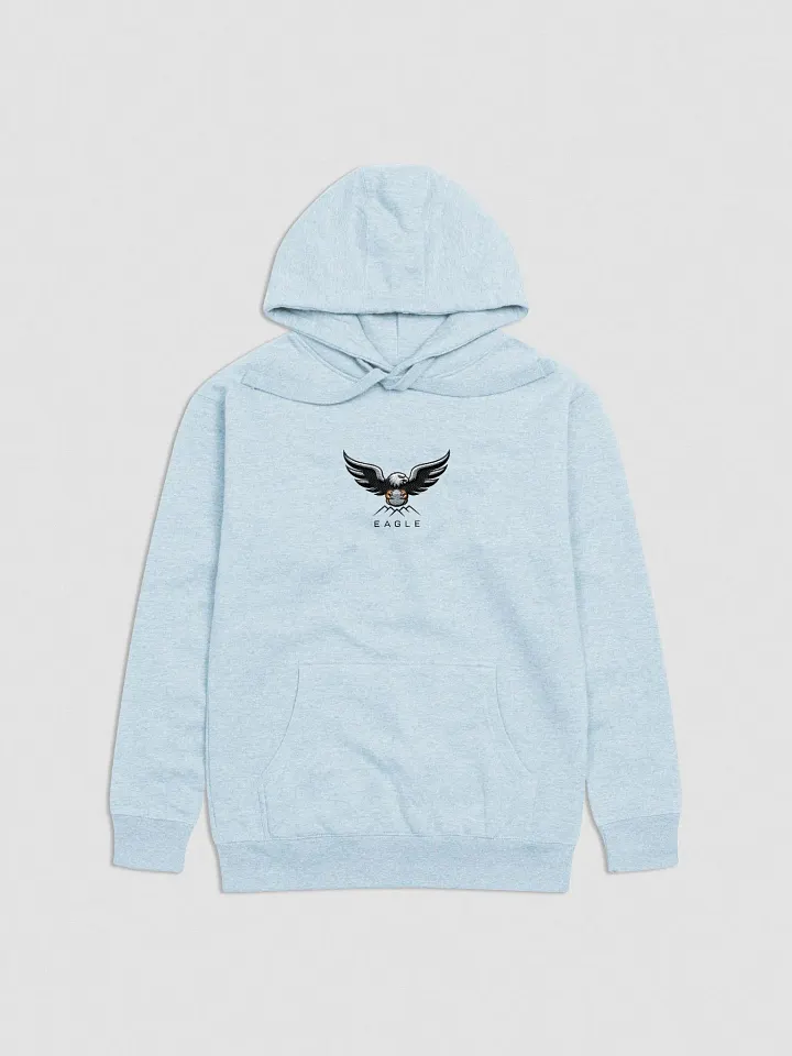 Eagle Vision Unisex Premium Hoodie - Stylized Eagle & Mountain Design product image (1)