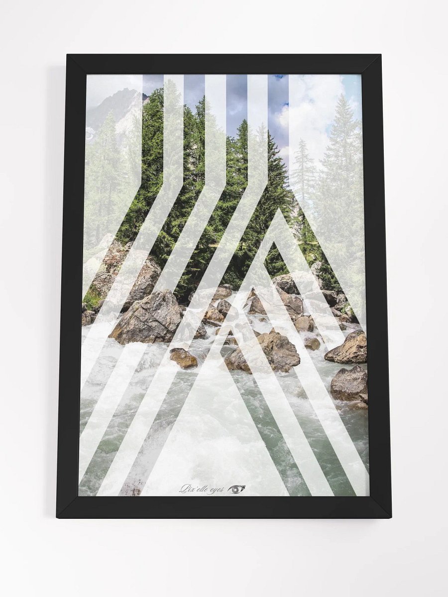 GeoGraphik Art Print – White Lavachey Torrent product image (7)