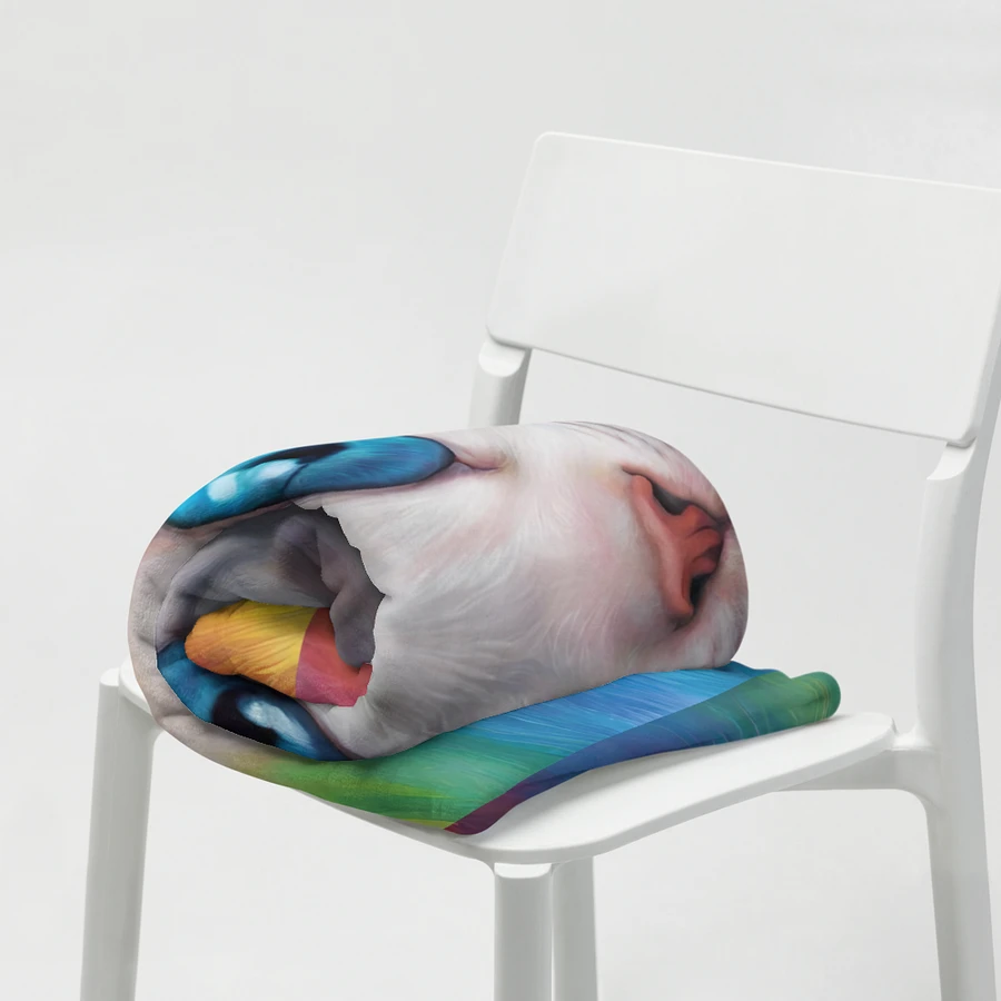 Rainbow Kitten Throw Blanket product image (19)