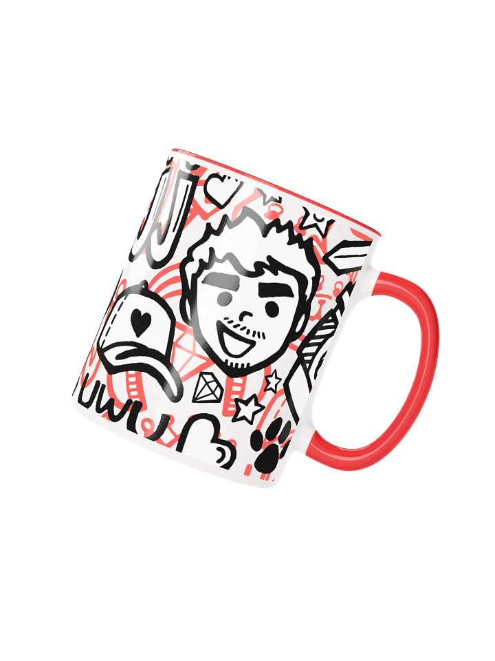 J-Doodle Mug (Red) product image (3)
