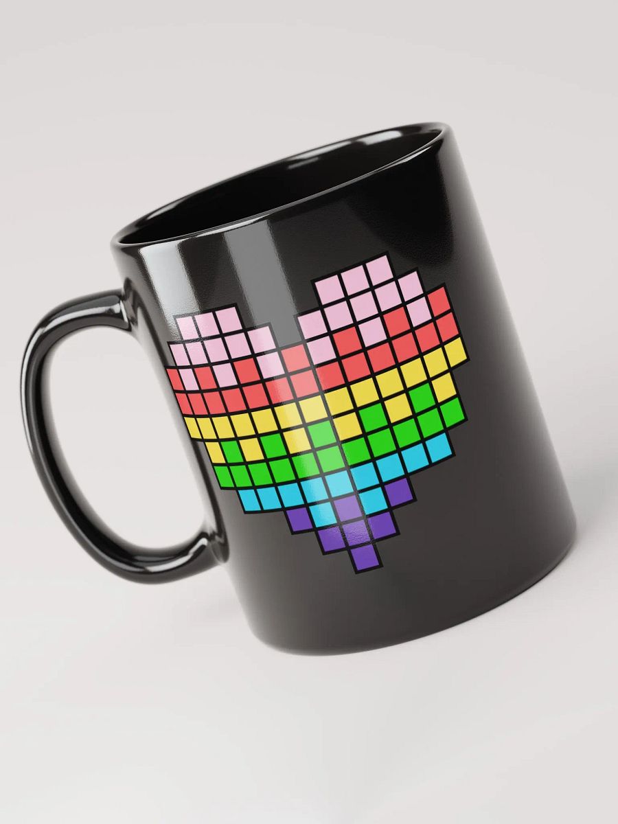 Easter Heart Black Glossy Mug product image (5)