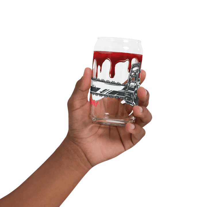 Chainsaw Scare! Glass Can Cup product image (32)