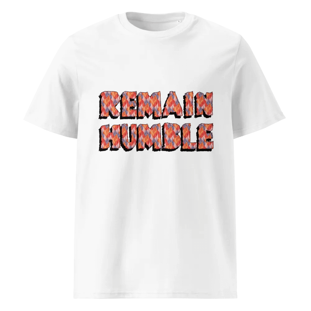 Organic cotton unisex tee logo REMAIN HUMBLE product image (1)