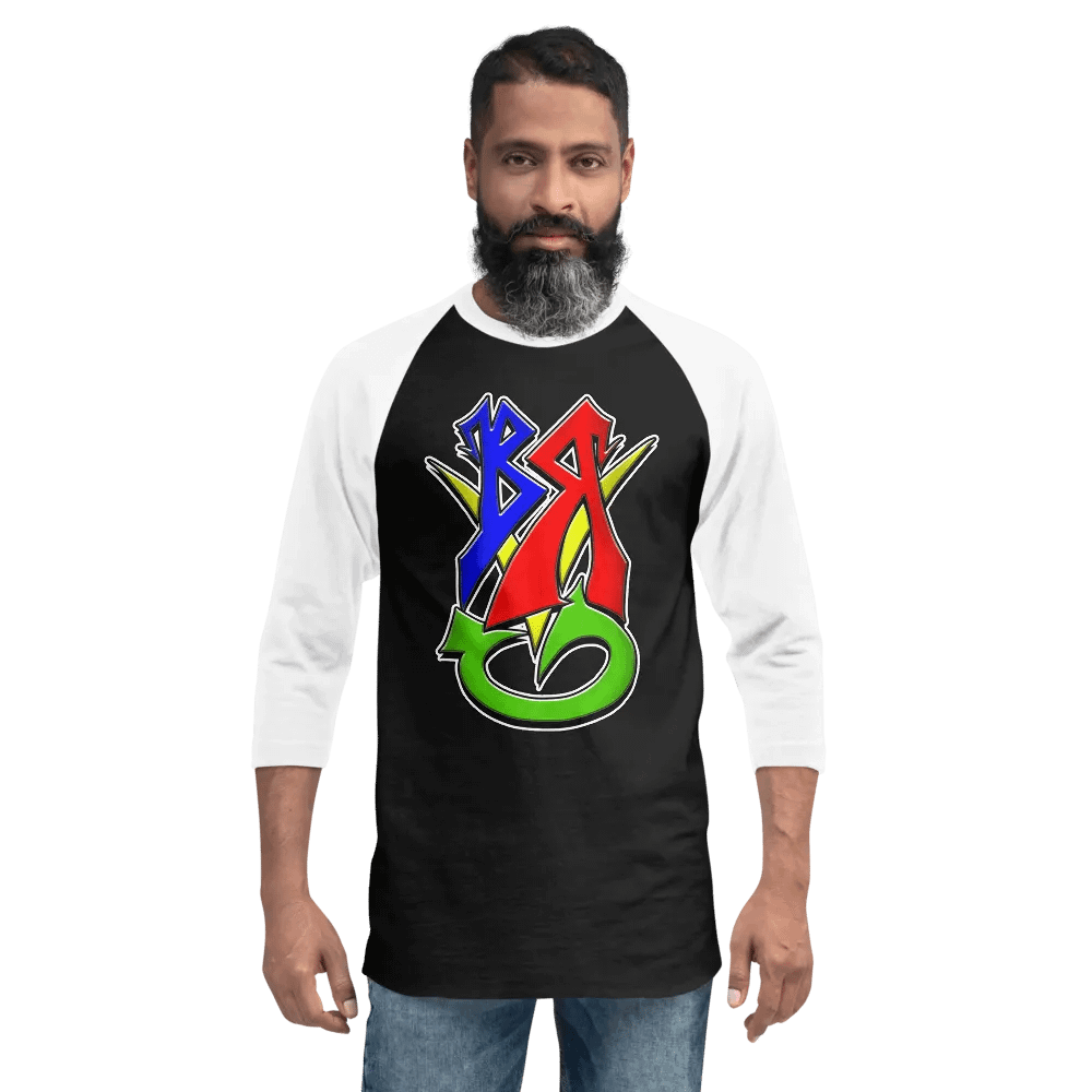 BRVG Graffiti Baseball Raglan Tee product image (12)