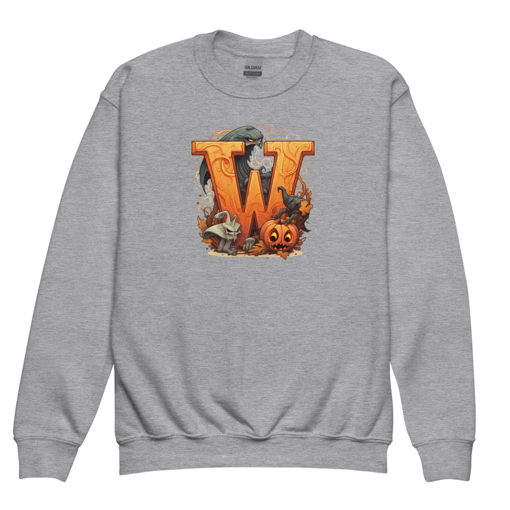 Cute Halloween Monogram Letter W Sweatshirt product image (3)