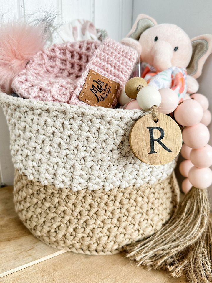 Two-Tone Nesting Baskets Crochet Pattern product image (2)