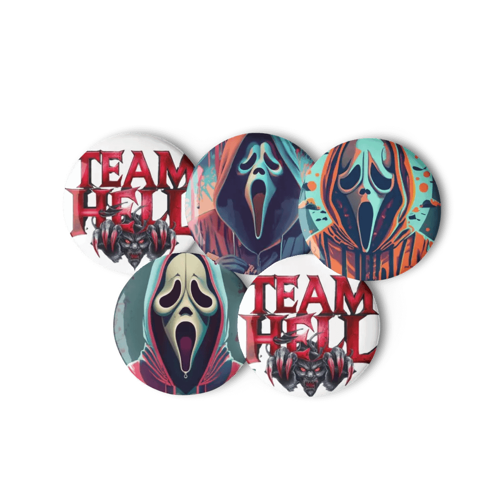 Broche Team Hell & Ghost Face Fan art product image (6)