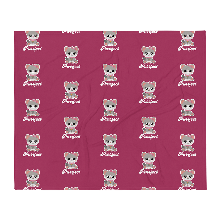 Purrfect Cat Throw Blanket product image (1)