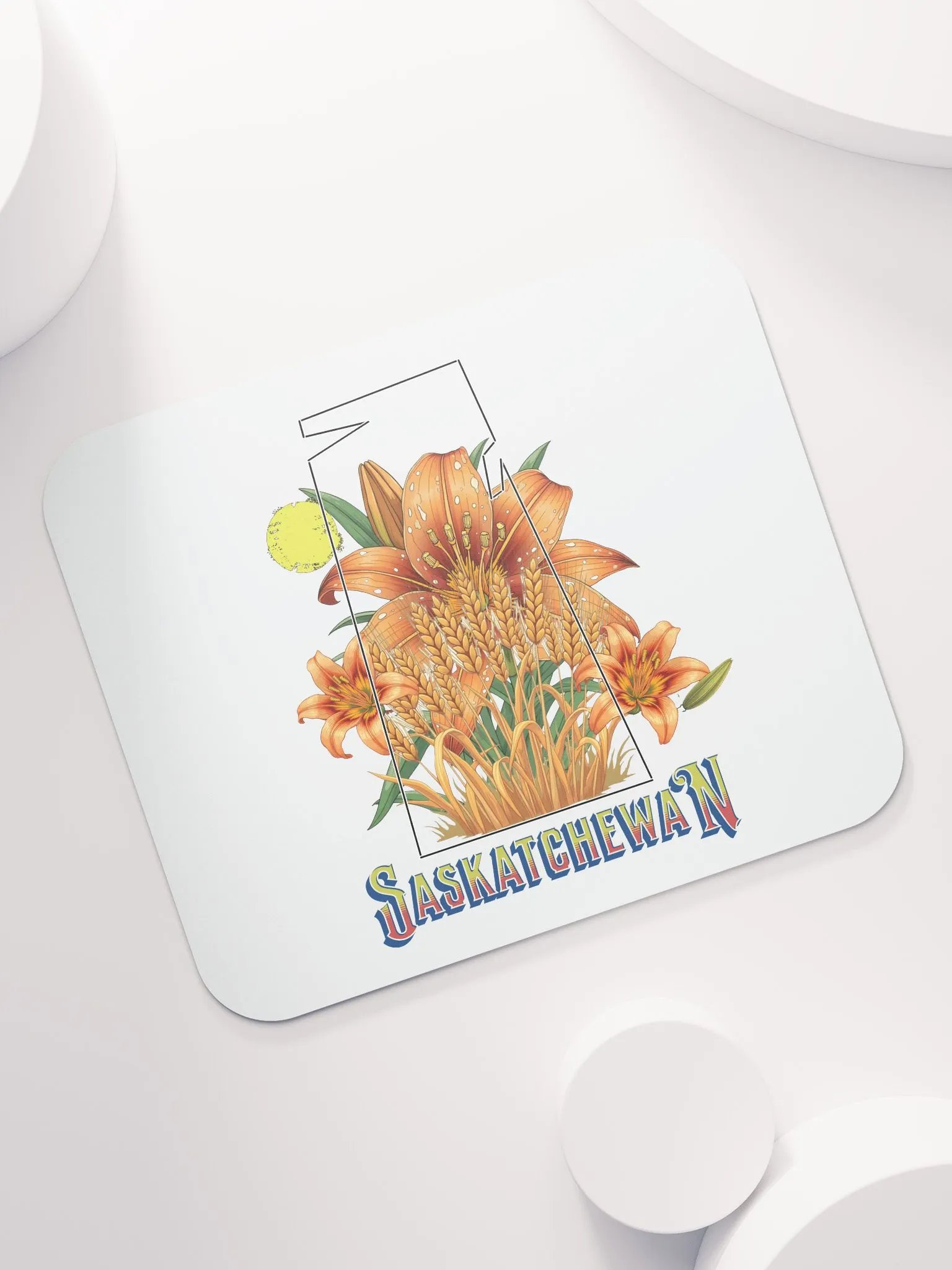 Saskatchewan Province Lily Blossom Mouse Pad product image (5)