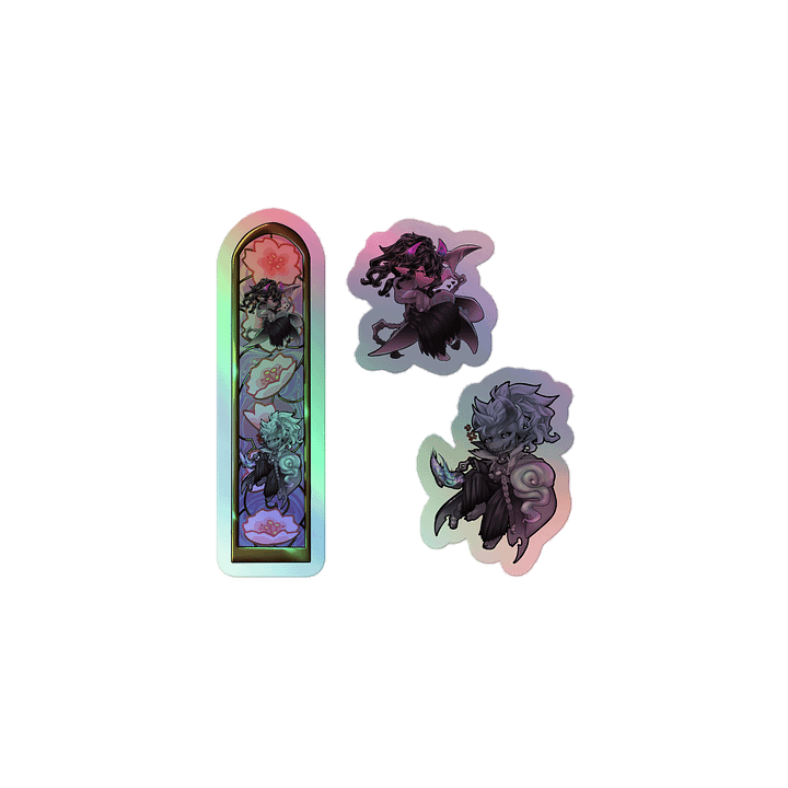 "Spirit Blossom Thresh" Holo-Cover Sticker Sheet product image (1)