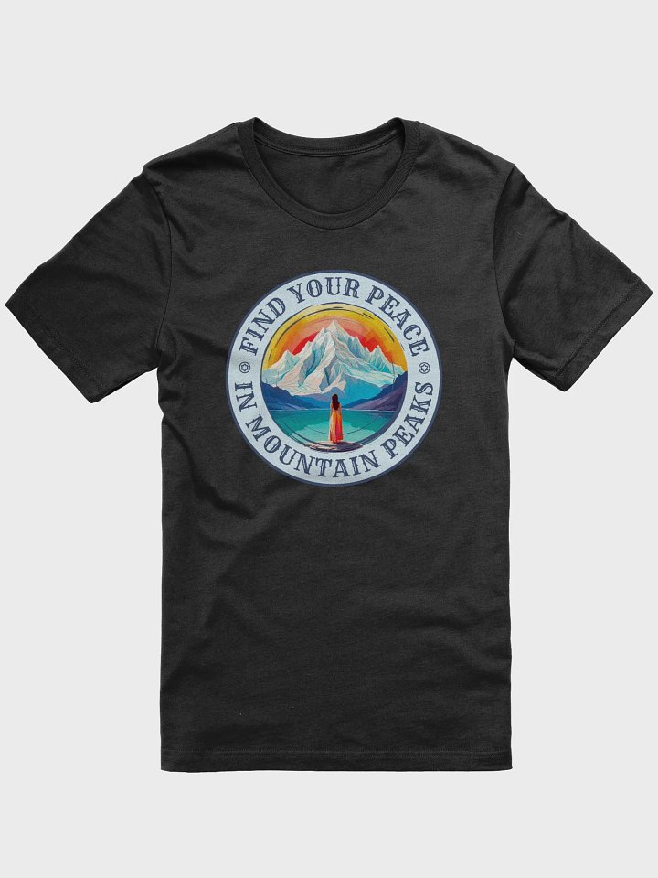 Outdoors Graphic T Shirt | Find Your Peace In Mountain Peaks product image (1)