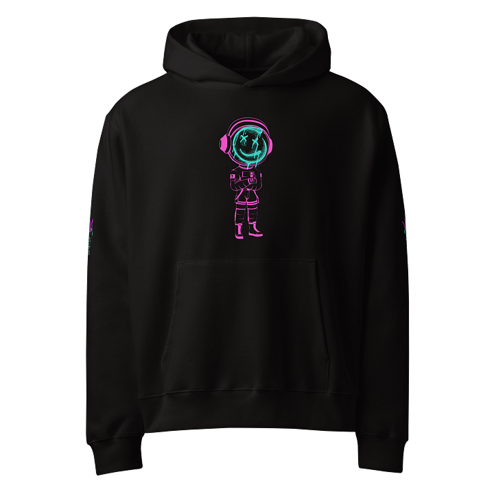 THE MARS CITY GRAFFITI NEON ASTRONAUNT HOODIE product image (1)