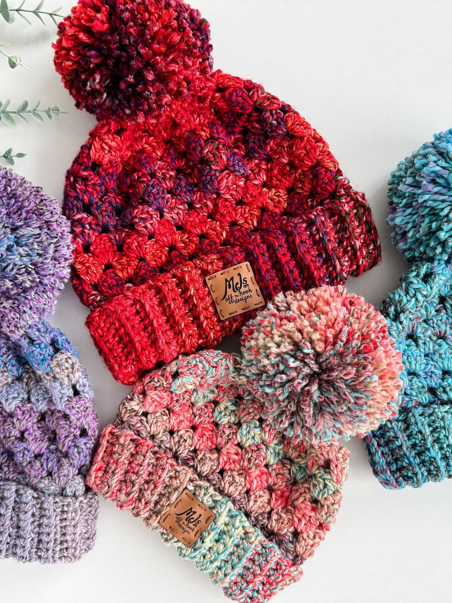 Chunky Granny Hat Crochet Pattern product image (3)