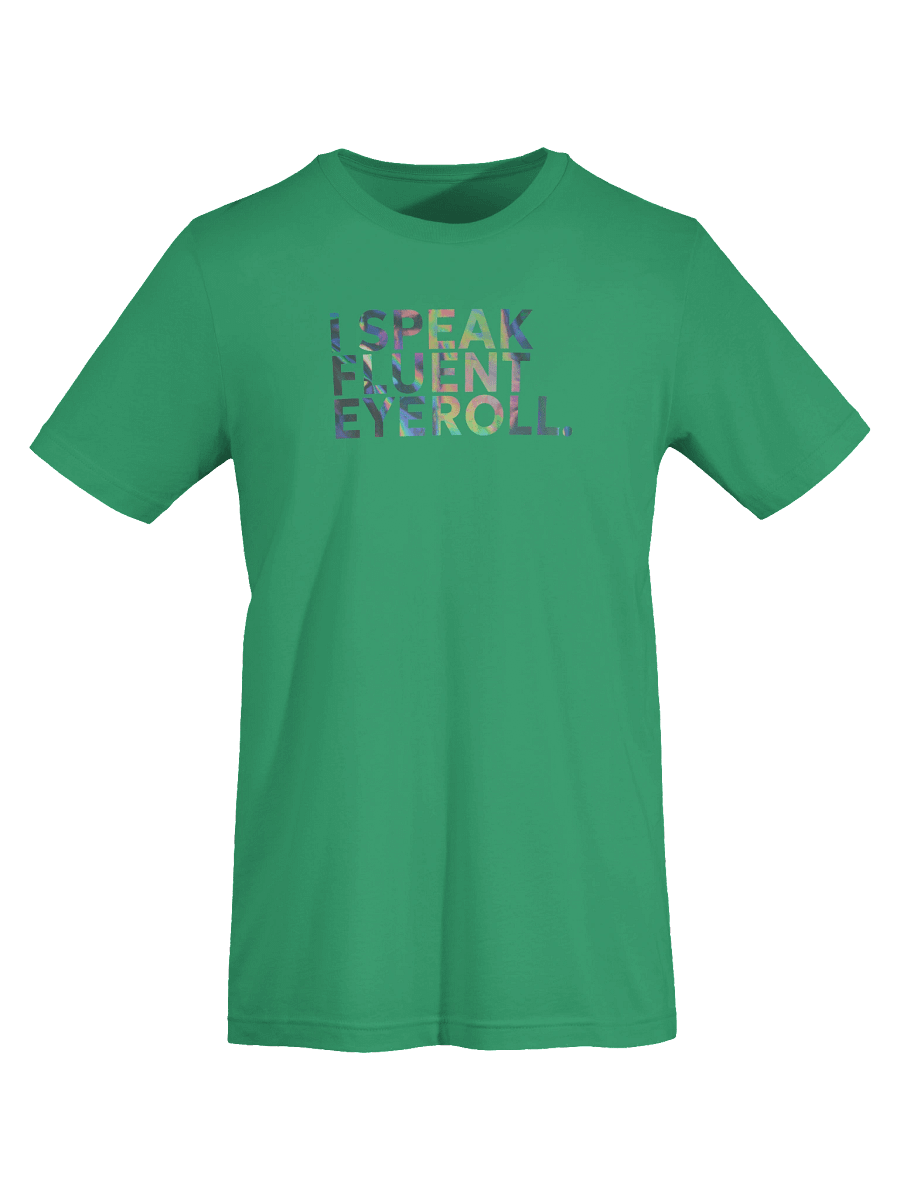 Holographic Eyeroll Statement Tee product image (66)